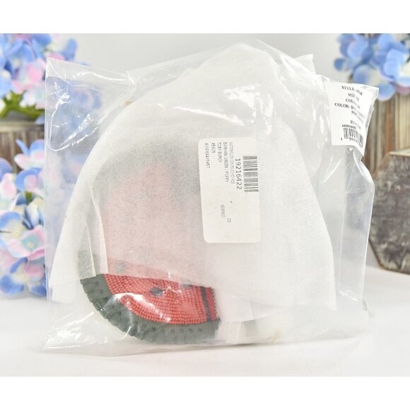 Tory Burch Beaded Watermelon Nubuck Leather Coin Purse NWT - Picture 7 of 7